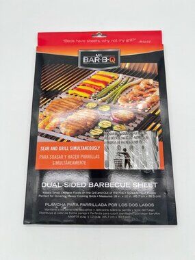 Mr. Bar-B-Q Dual-Sided Stainless Steel BBQ Sheet